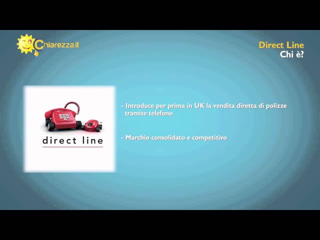 Assicurazioni Direct Line: RC e Garanzie Accessorie