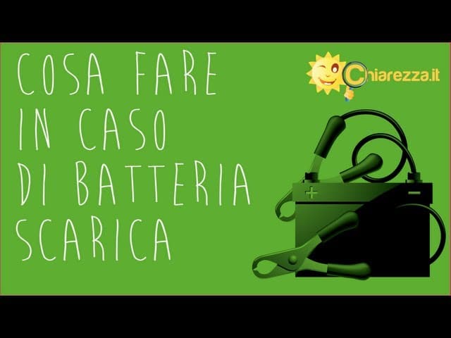 Batteria scarica? Cosa fare - Consigli di chiarezza.it